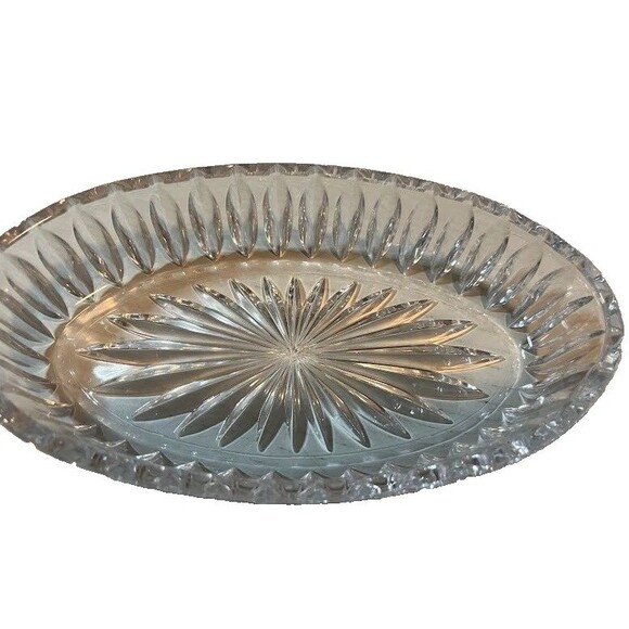 Vntg Grandmacore Christmas Holiday Golden Bells 3D Oval Candy Trinket Dish w/Lid - Picture 2 of 5